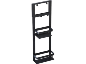 Einhängekorb Swakop für Duschkabinen, schwarz, 250x760mm