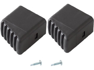 Monto Fußkappe (Paar) schwarz 33x20 mm, für MONTO und CORDA Stufen-StehLeitern