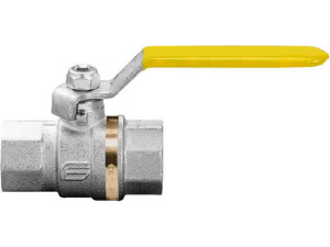 Gas-kugelhahn ATHENA, Messing, IG/IG mit Stahl-Handhebel DN15 (1/2')