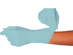 Latex-handschuh gepudert, SKIN blue" blau, Größe XL, VPE 100 Stück