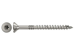 Fischer Spanplattenschrauben Power-Fast, 4,0x50, Senkkopf, nicht rostender Stahl R rostfrei (A4) Teilgewinde Innenstern TX, 657285, VPE 200