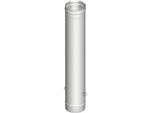 Evenes Einwandiges Abgassystem Rohr-Element DN113x1000x0, 6 mit Ablaßösen
