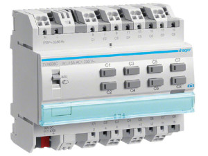 Hager Schaltaktor Jalousieaktor 8/4-fach 16A KNX REG TYA608C