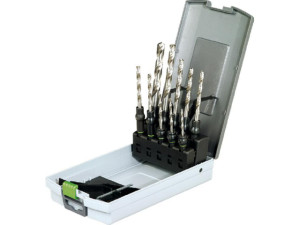 Spiralbohrer Festool HSS 10-teilig, mit CENTROTEC-HSS-Borhalter