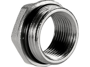 Reduzier-stück mit AG-IG 1/2'' AGx3/8'' IG vernickelt