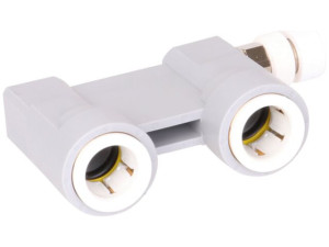 Abdrückbrücke Heizkörper JOHN GUEST Speedfit 16 mm, mit Entlüftungsventil