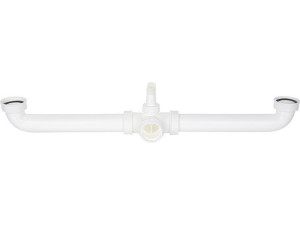 Ablaufverbinder 1 1/2" für Doppelspülen mit zentrischen Abgang