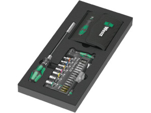 Werkzeugsatz WERA Kraftform Kompakt + Check PLUS Set 1 57-teilig in Schaumstoffmodul