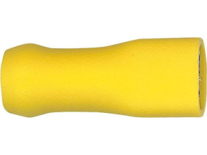 Flachsteckhülse vollisoliert 4,0mm²-6,0mm², 6, 3x0, 8mm, Farbe gelb, VPE 100 Stück