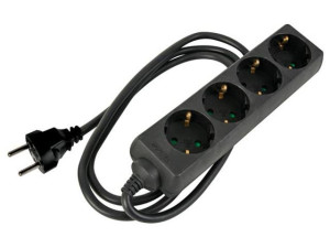 4-fach-steckdosenleiste mit Schrumpfschlauch 3G1.5 5m Schuko EB4STBHQ 5G