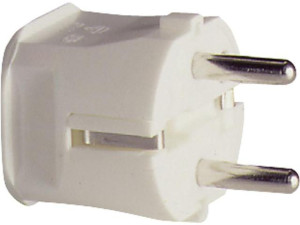 Schutzkontakt-stecker 2-polig - schwarz 16A - 250V