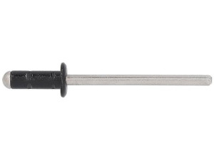 Blindniete PolyGrip Alu/Nirosta D=4x10, RAL 9011 Graphitschwarz VPE 500 Stück