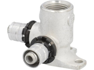 Uponor S-Press Doppel-Wandscheibe 90° lang d14mm-DN15 (1/2') FR-14