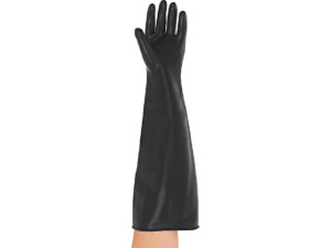 Latex-handschuh CHEMO, schwarz, extra stark, Größe L, Paar