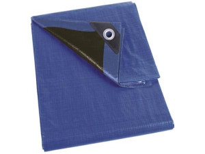 Abdeckplane - BLAU/SCHWARZ - SUPER STARK - 6x10 m 261-610 180 g/m²