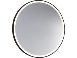 Led-spiegel Aulielva m. Touch-Schalter, m. schwarzem Rahmen, Frontbeleuchtung, d 800mm