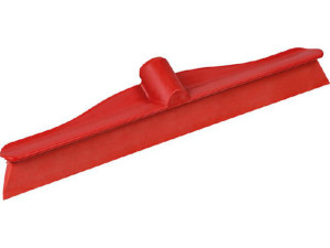 Hygiene-wasserschieber, Kunststoff, einlippig, 40cm, rot