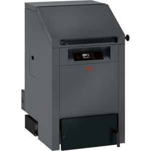 Viessmann Vitoligno 300-S Festbrennstoffkessel 49kW Nenn-Wärmeleistung für Scheitholz bis 50cm Länge mit Schwelgasabsaugung Z026546