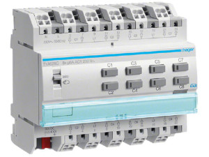 Hager Rollladenaktor Jalousieaktor 8-fach 230V KNX REG TYA628C