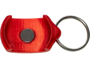 Airtag Magnetischer Anhänger rot für Schlüssel, Taschen, Gepäck