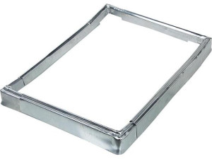 Überhangsteckrahmen Titanzink für Kamineinfassung,Schenkel- länge 310x440mm
