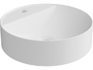 Aufsatzbecken Serido dxH: 400x105mm Mineralguss weiß matt, ohne Überlauf