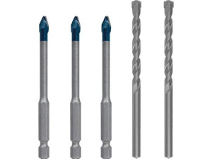 Fliesenbohrer-set BOSCH 5-teilig HardCeramic d 3x6 mm Fliesenbohrer und 2x 6 mm Betonbohrermit 1/4' Sechskantaufnahme