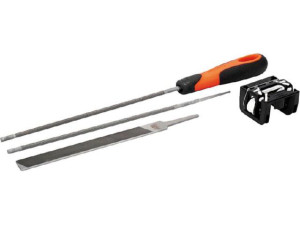 Kettensägen-feilen-set BAHCO 168-4.0-6920, 200mm lang D: 4,8mm, für Sägeketten .325