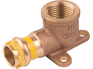 Logafix Kupfer Gas Pressfitting Wandscheibe i/i 18xRp1/2 für V-Kontur