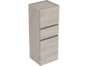 Hochschrank Geberit Renova Plan 2 Türen, 1 Schublade, 390x1050x360 mm Nussbaum hickory hell