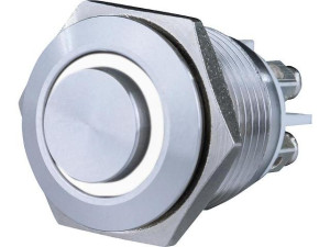 Klingelknopf-einbau mit LED weiß beleuchtet