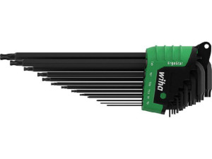 Stiftschlüssel-set Wiha® Torx® mit Kugelkopf, 14-teilig, schwarzoxidiert