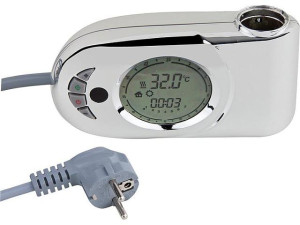 Raumtemperaturregler INFRA, für Badheizkörper max. 2000W, Farbe: Chrom, PF1K