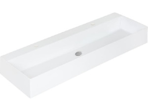 Waschtisch Elayla BxHxT:1210x150x460mm mit 1 Becken 2 Hahnlöcher