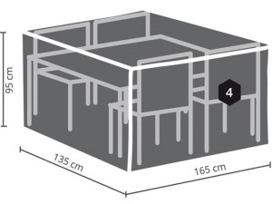 Schutzhülle FÜR RECHTECKIGES LOUNGE-SET - S 165 x 135 x 95 cm OCGS-S
