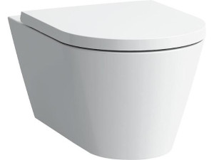 Wand-tiefspül-wc Laufen Kartell spülrandlos, weiß, BxHxT:370x285x545mm