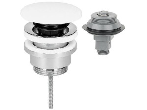 Schaftventil Klicker/feststehend Abdeckplatte Corian, d 72 mm, Länge=0-70 mm, Universal