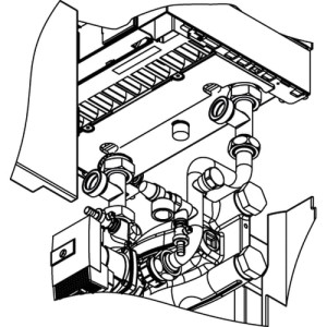 Viessmann Anschluss-Set Speicher-Wassererwärmer für Vitodens 200-W G1 1/2 ZK03669 Set