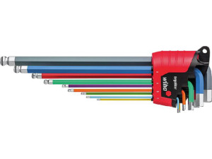 Stiftschlüssel-set Wiha® Sechskant-Kugelkopf mit MagicRing®, 10-teilig