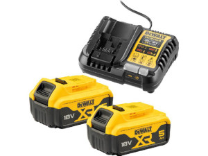Akku-starter-set DeWalt DCB1104P2-QW 18V mit 2 x 5,0 Ah Akkus XR und Schnellladegerät