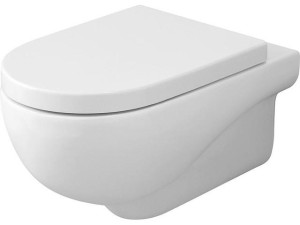 Wand-tiefspül-wc Nuvola aus Keramik, spülrandlos, weiß, BxHxT 350x335x550mm