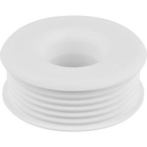 Gummi-spülrohrverbinder hell für Euro-WC D 28/32mm Anschluss=55-58mm, ohne Rosette