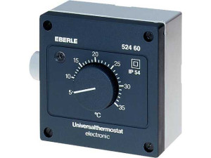 Eberle Feuchtraum-Temperaturregler Typ AZT-A 524 510 5 . . . 35°C mit Außenskala
