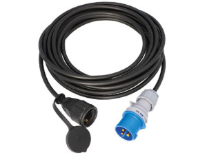 Cee-schuko 230V Adapterleitung H07RN-F, 3x1,5mm², 10m