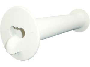 Kälteleitungswanddurchführung mit Abschlussrahmen, weiß, L=1000 mm