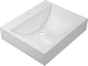 Design-aufsatz-waschtisch ERIKA BxHxT 600x150x500mm aus Mineralguss
