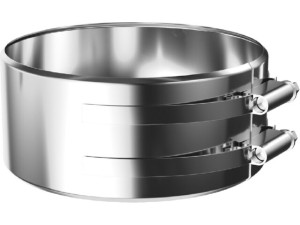 Buderus Klemmband Dachdurchführung, d 125 mm, Edelstahl, 7738112736