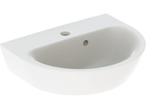 Handwaschbecken Geberit Renova weiß, BxHxT: 450x173x360mm 1 Hahnloch, inkl. Überlauf