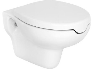 Wand-tiefspül-wc Elida aus Keramik, weiß, mit Öffnung, BxHxT 375x370x560mm
