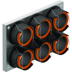 Viessmann Anschlussplatte 6-fach R90 für Luftverteilkasten kompakt 7377374